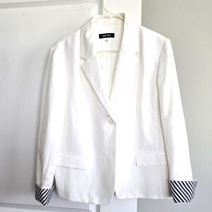 Nine West White Linen Suit 16